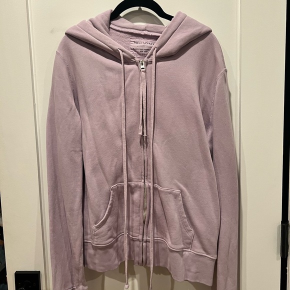 Nili Lotan Callie Zip Up Hoodie Lavender - Picture 8 of 11